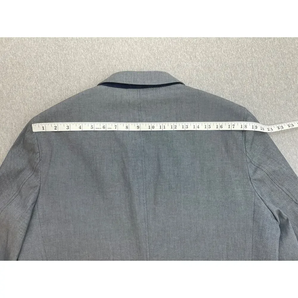 Banana‎ Republic Blazer Mens 44R Gray Cotton Blend Stretch 2-Button Lined Jacket